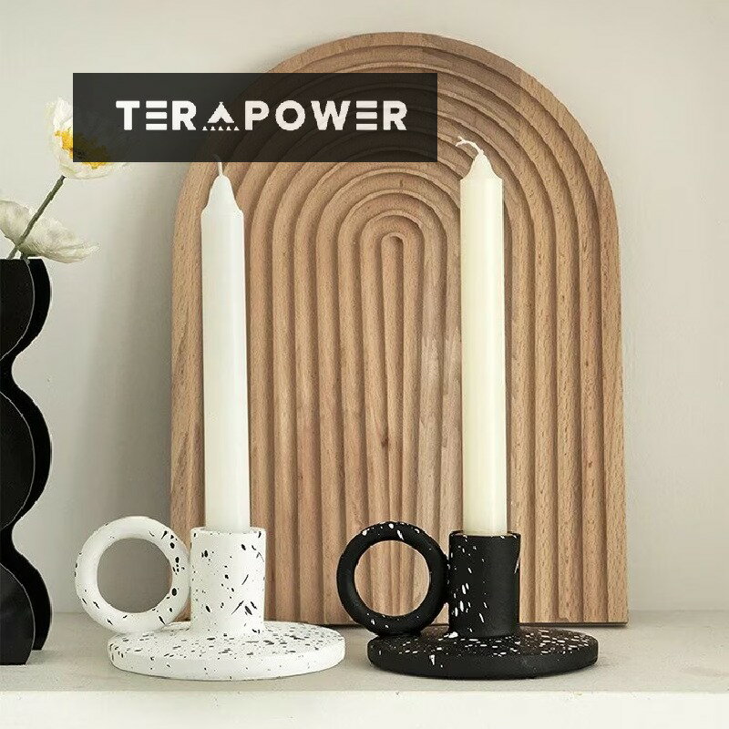 キャンドルホルダー ホワイト ブラック 蝋燭立て おしゃれ 韓国インテリア 韓国雑貨