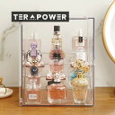 香水収納ボックス展示ケーススキンケアボックス防塵透明大容量デスクトップ化粧品置物