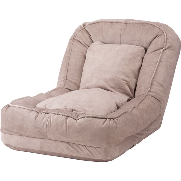 ソファベッド ベージュ 約W85xD105-165xH27-77xSH14cm