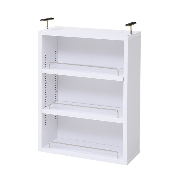 JKプラン 本棚 薄型 オープンラック 幅41.5 奥行16.5 高さ58.073.0 FRM-0103-WH ホワイト