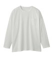 パジャマ快眠サポート 寝返りしやすいドロップショルダー長袖Tシャツ「寝るT」 メンズ