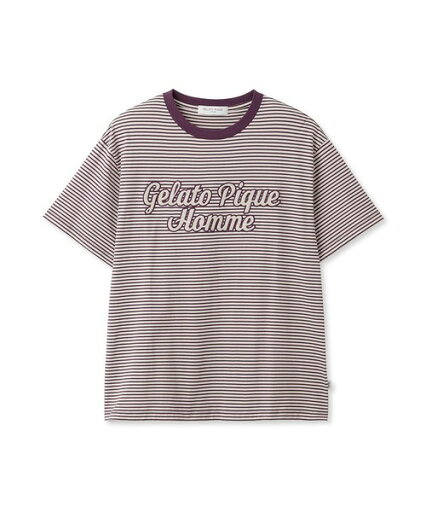 パジャマ 「TA」チェーンステッチロゴボーダーTシャツ メンズ パジャマ 「TA」チェーンステッチロゴボーダーTシャツ メンズ
