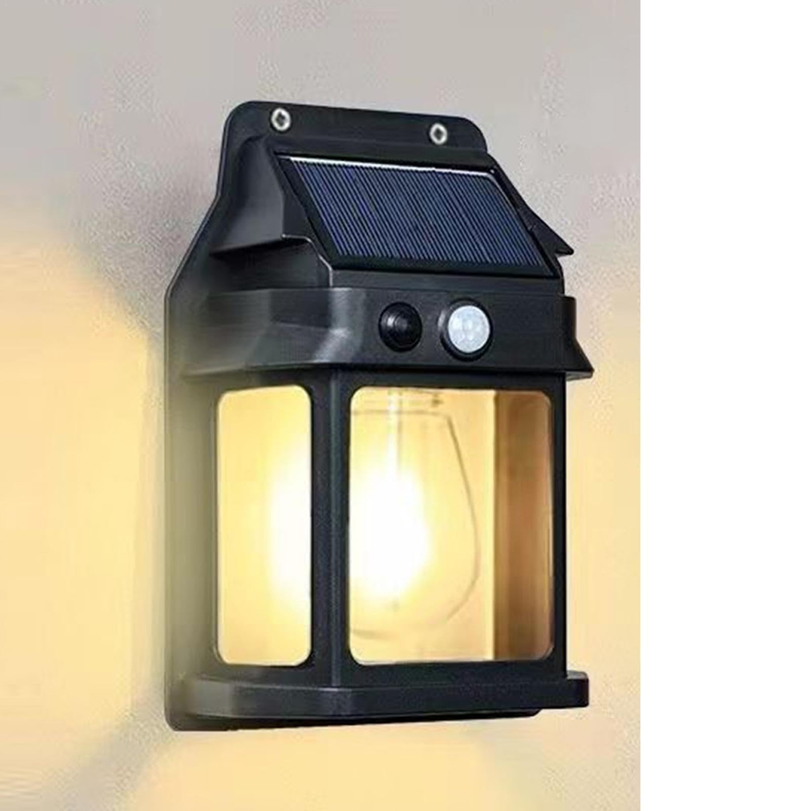 屋外ソーラーライト、ソーラーウォールライト - IP65防水LEDセキュリティライト - 3つの照明モードとモ..