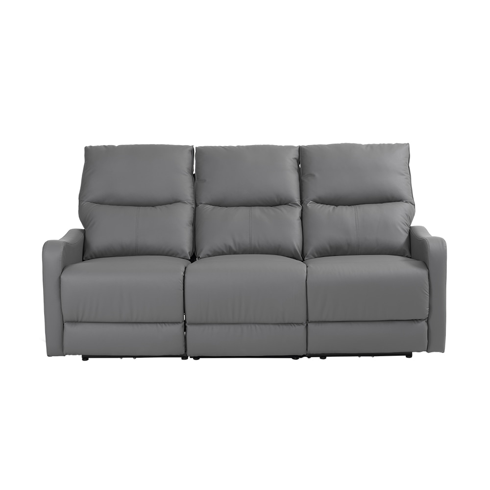 リクライニングチェア リクライニングソファ リクライニング オットマン一体型 パーソナルチェアー 電動ソファ 耐圧分散 リクライニングチェア 一人暮らし 三人掛け【グレー】