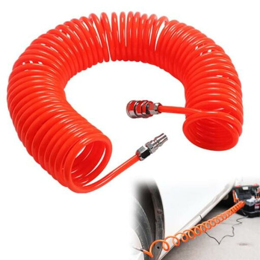 PU管 エアホース エアコンプレッサー スプリング管 ホース 伸縮気管 コイル管 耐高圧 レッド 全 PU管 エアホース エアコンプレッサー スプリング管 ホース 伸縮気管 コイル管 耐高圧 レッド 全