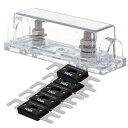 つ1/0 2 4AWG ANLヒューズホルダー、100Aヒューズ5個付き(3)