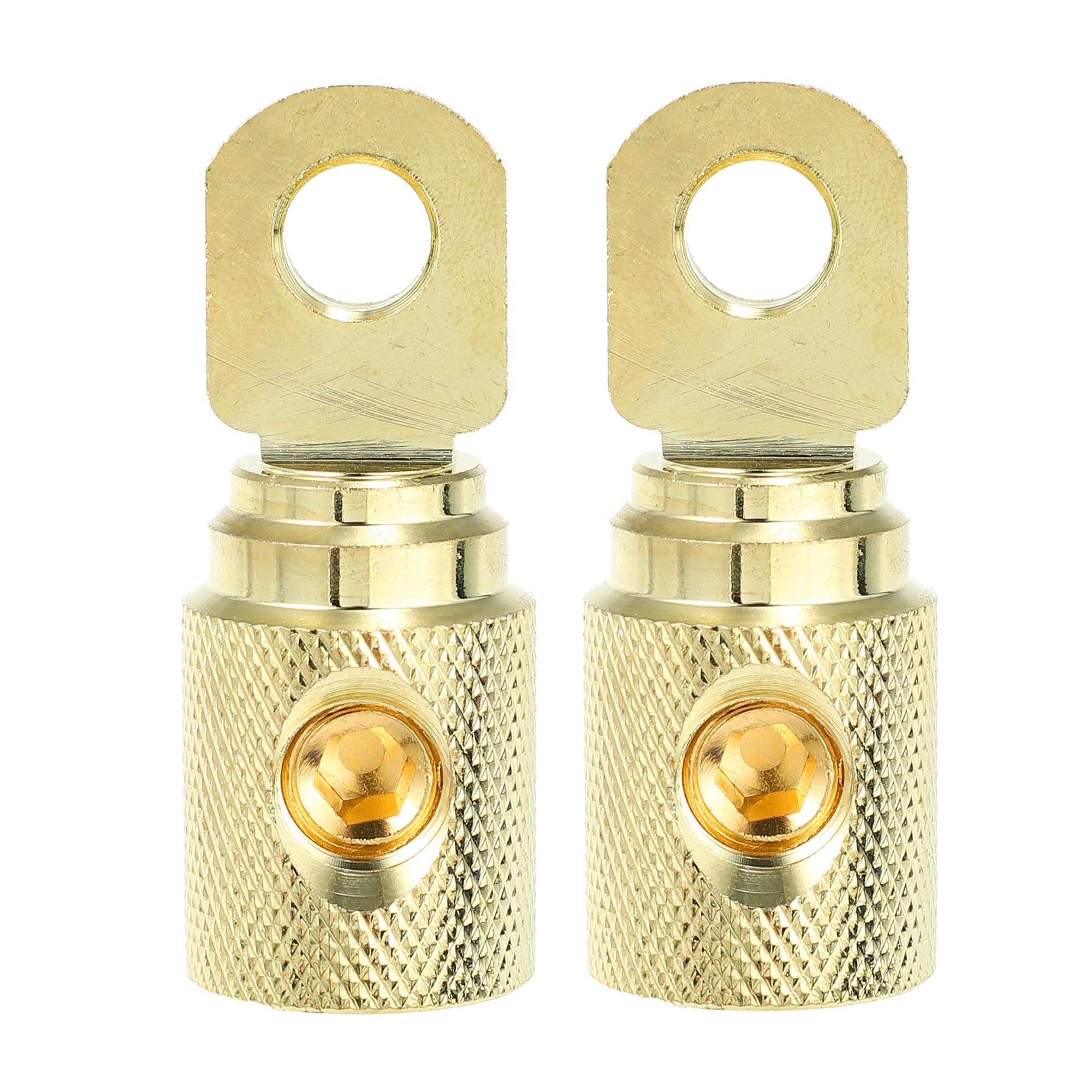 Tアンプ入力リデューサー 銅線 0ゲージ カーステレオオーディオ AWGピン電源アース線レデューサ ゴー ..