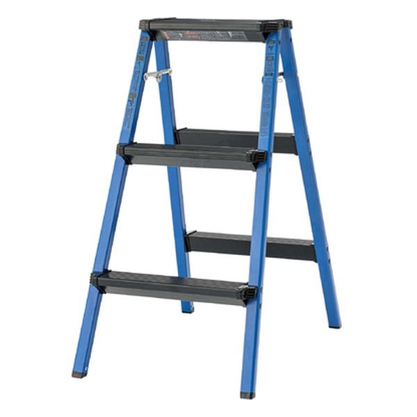 ステップスツール3段 ブルー 幅44×奥行き64×高さ79cm