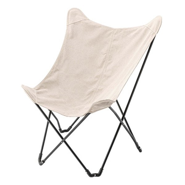 フォールディングチェア ベージュ 幅73.5×奥行き81×高さ98×座面高41cm
