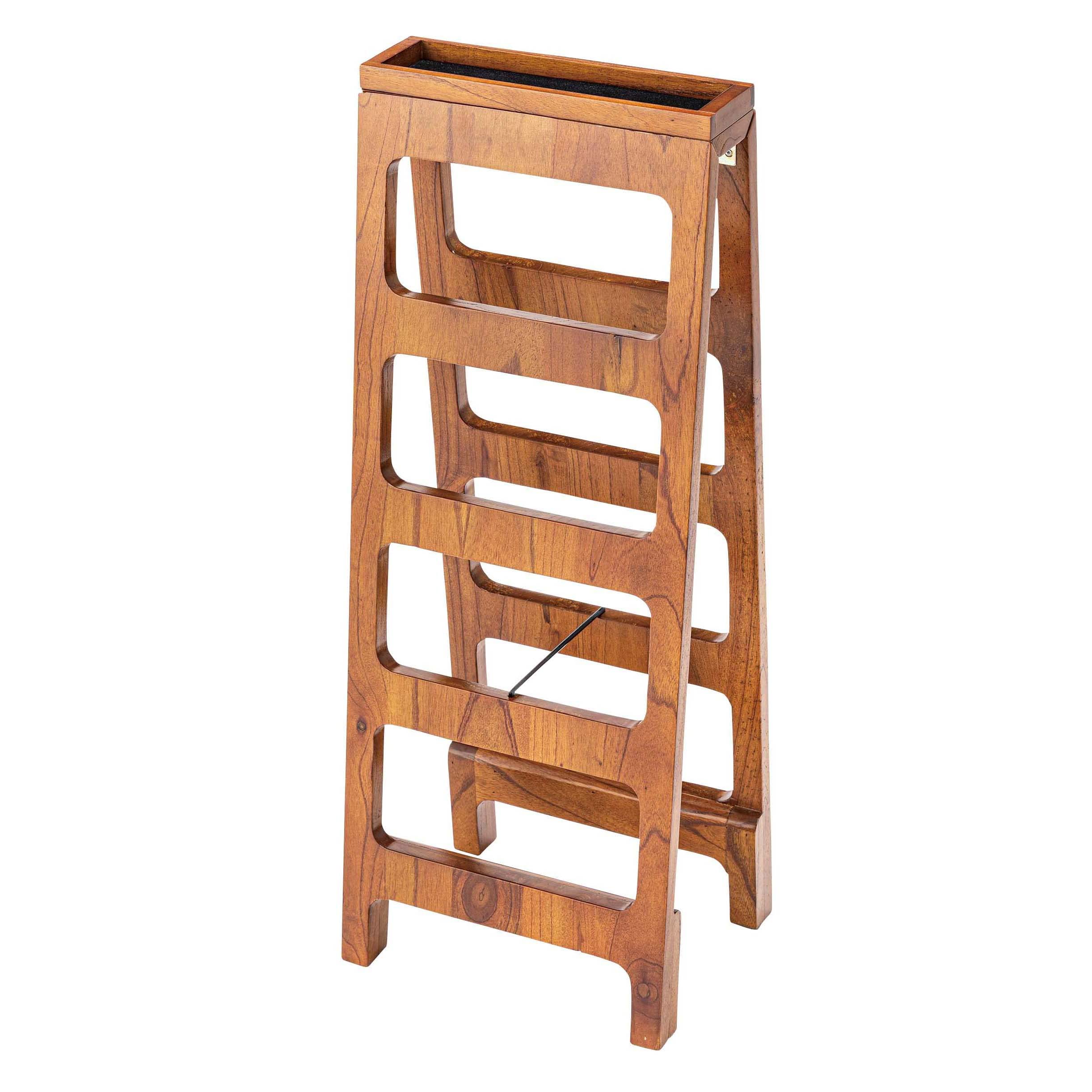 シューズラック4段 ブラウン