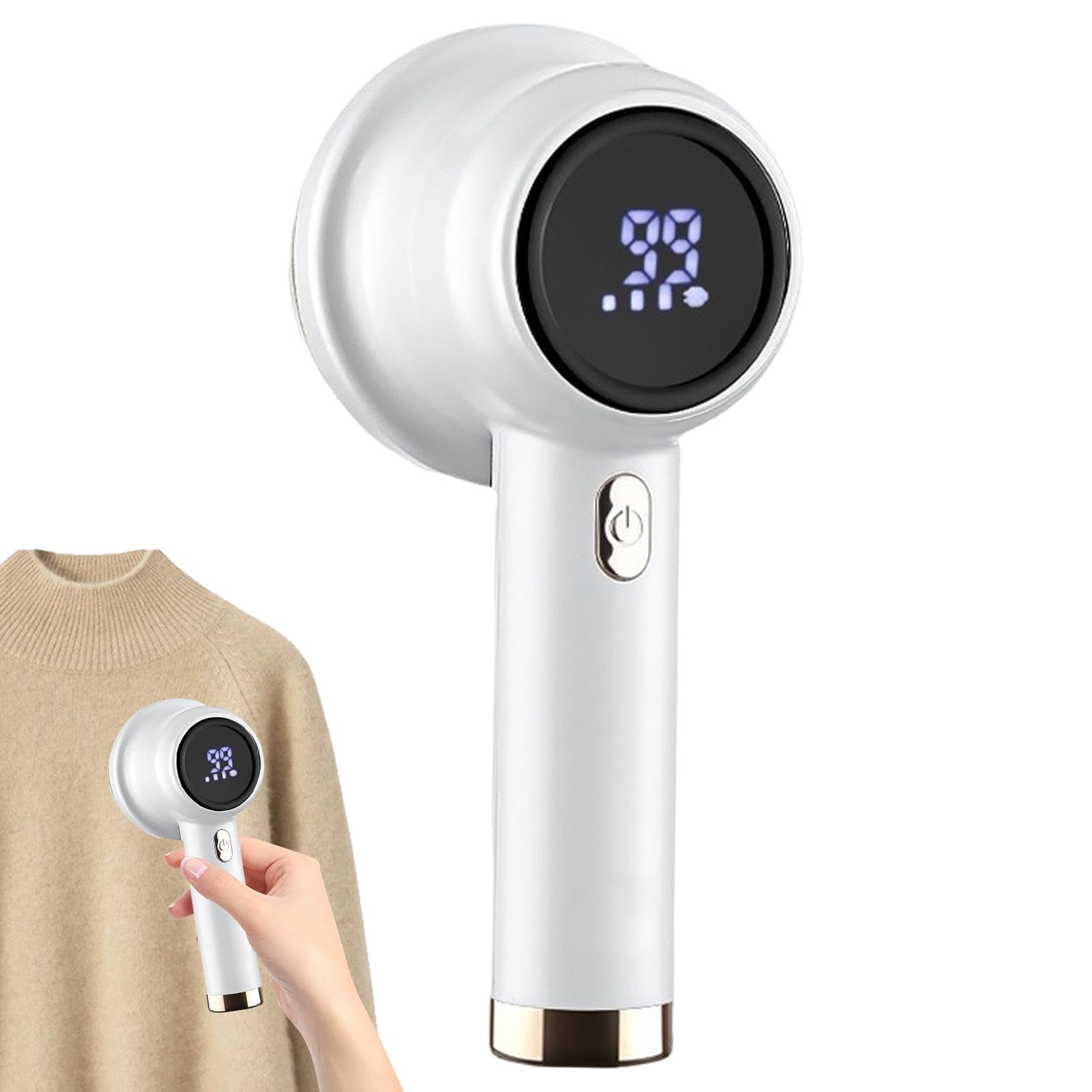 充電式糸くず除去剤、毛玉取り剤ファブリックシェーバー | USB充電式電動セーターファブリックシェーバー | 取り外し可能なカバー付き糸くずリムーバー、コートブ...