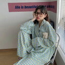 新作登場韓国版パジャマ女性秋冬学生シンプル長袖長ズボン春秋部屋着スーツカジュアルウェアルームウェア(4)