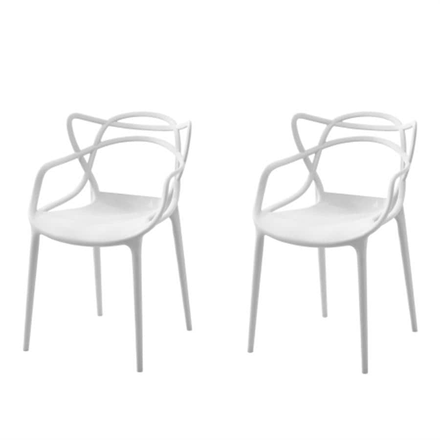 ダイニングチェア ポリプロピレン 2脚 人間工学 デザイナーズチェアー 組立簡単 モダン シンプル おし..