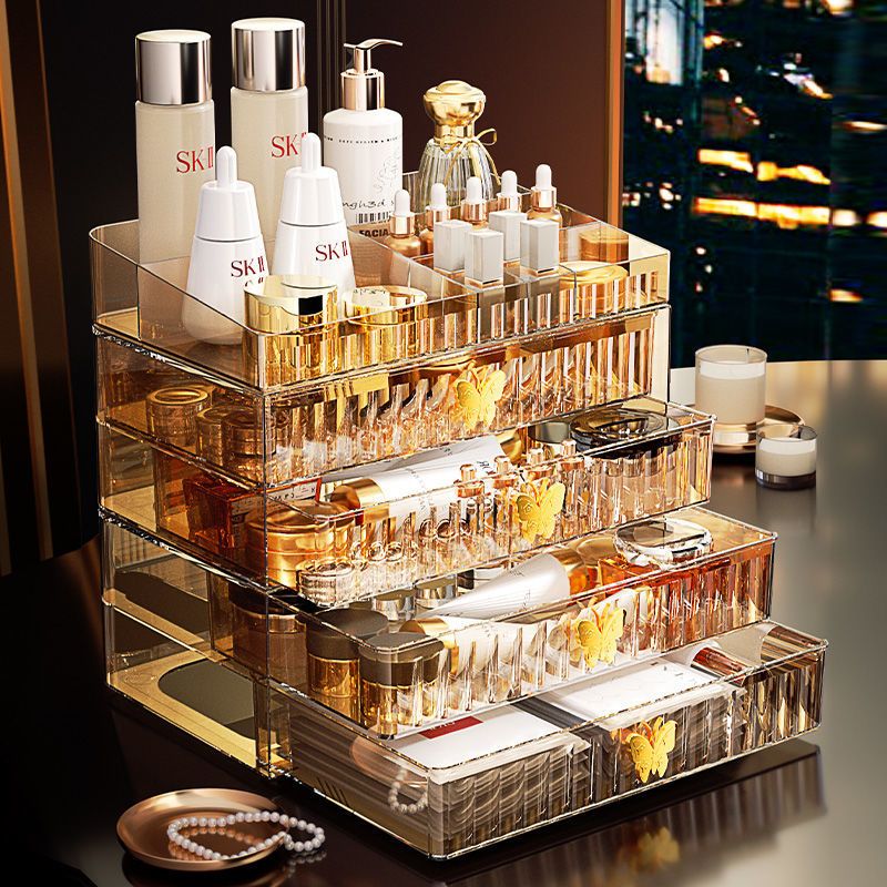 ファッション クリア 取り外し可能 口紅 スキンケア用品 収納ケース 高級感 アクリル フェスパック 収..