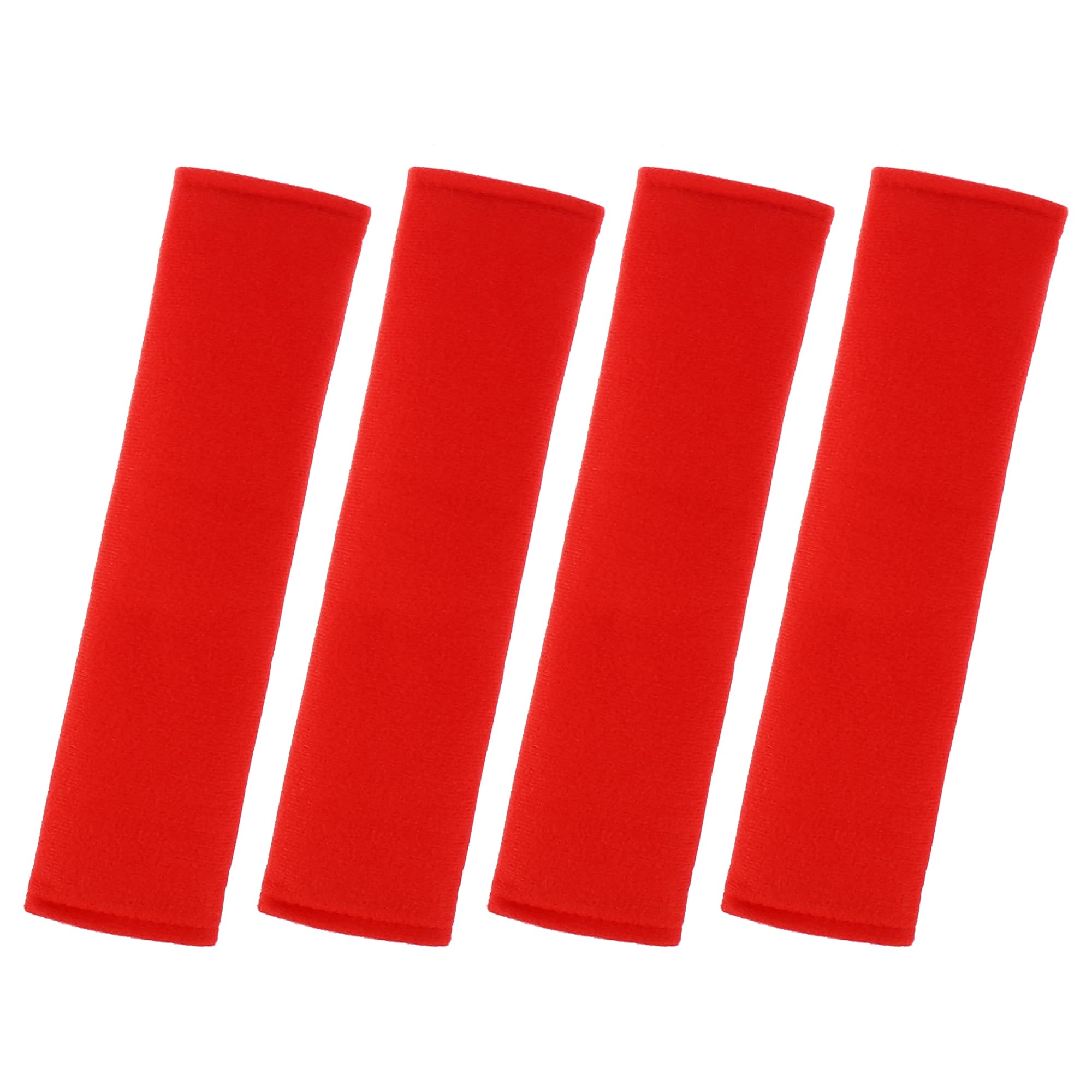 T車のシートベルトカバー ポリエステル 肩パッド 柔らかい 暖かい 26.5cmx6.5cm 2ペア レッド