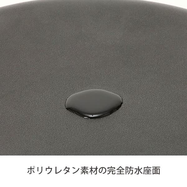 防水 スツール ST ブラック [ エステスツール 丸椅子 キャスター スツール カットチェア ネイルスツール ワーキング ワーク キャスター付き 椅子 丸 イス チェア チェアー 昇降式 ]