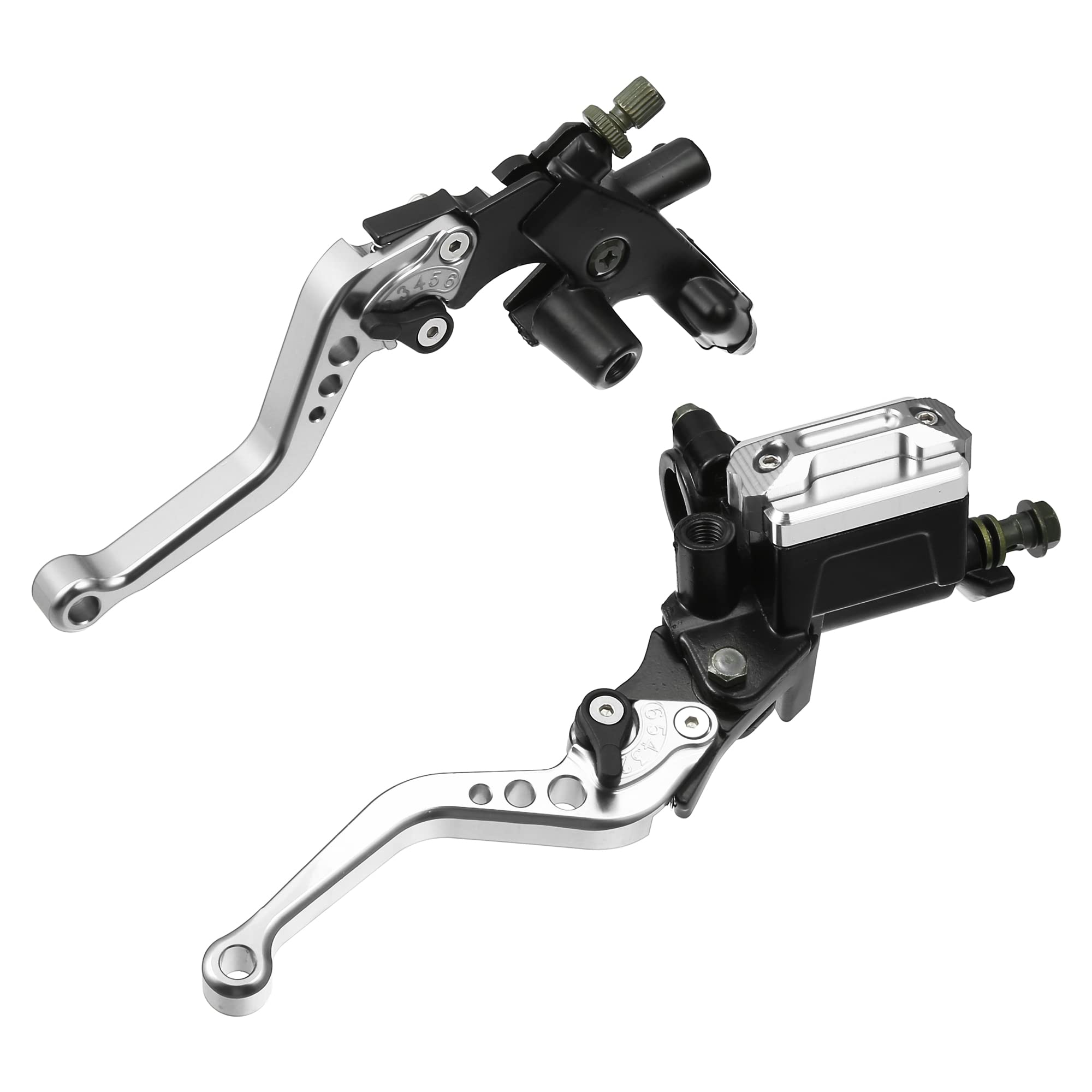 T オートバイのハンドルバーブレーキマスターシリンダー クラッチレバー ユニバーサル Harleyに対応 Ho..