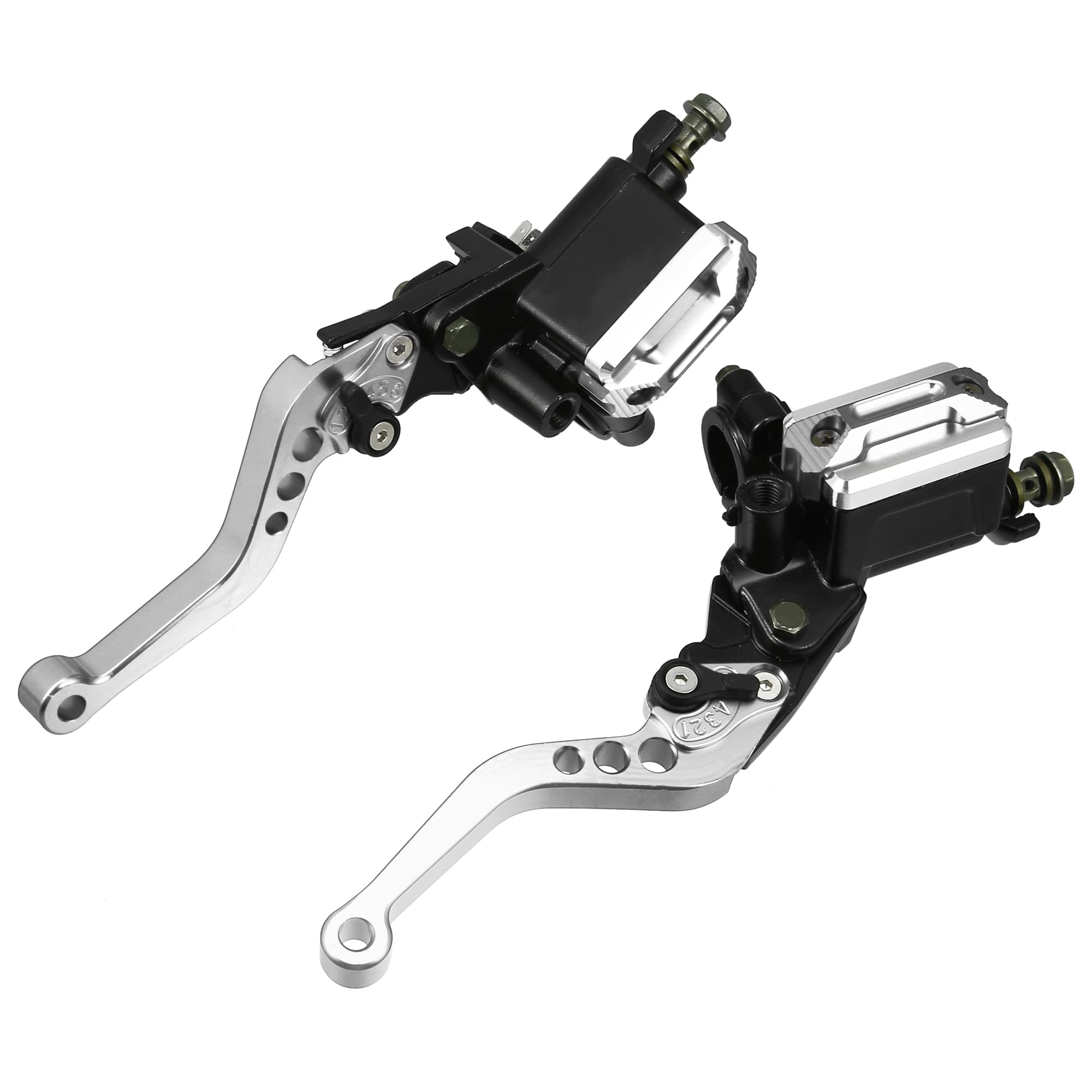 T ブレーキクラッチポンプレバー マスターシリンダーポンプクラッチ ブレーキレバーハンドルバーセット..