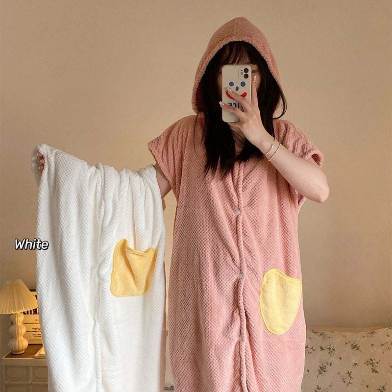 家庭用浴衣純綿よりも水を吸うバスタオル毛が抜けないマントも帽子もシャワースカートも 大きなバスタオルは着ることができる女子学生韓国版かわいい
