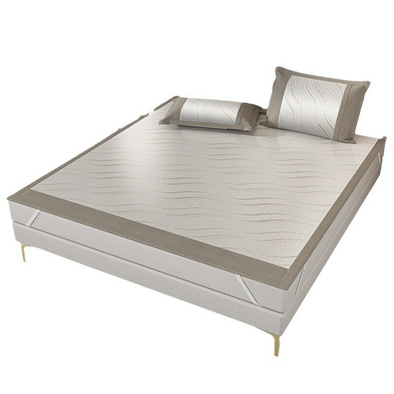 A類母子級氷シルク涼席家庭用夏涼席折りたたみ夏冷感シート90*190/120*195cm2点セット