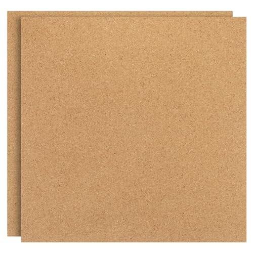 30x30 cm 8 mm厚さ コルクボードタイル 2個 自己接着 四角 掲示板 表示コルクボード 床 壁 ホー