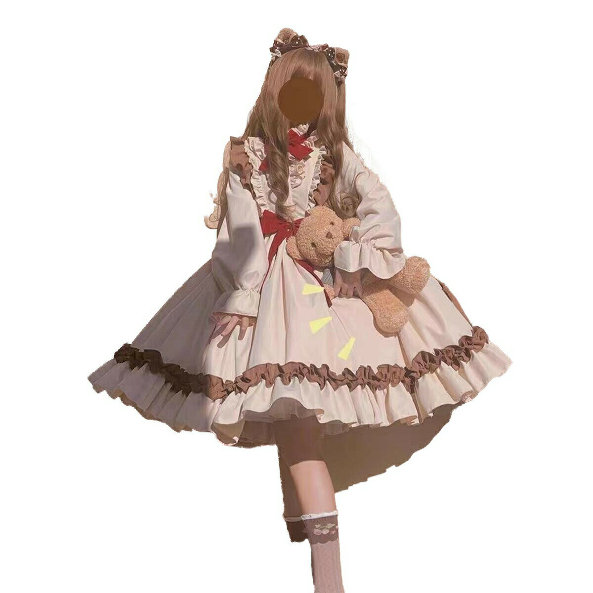 日系 二次元2024春夏秋冬二次元/かわいい新作/公主メイド服洋装 /古風改良/コスプレ/ロリータお茶会/ゴスロリ/洋風/貴族風 レ