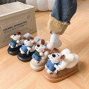 創意的でかわいい子犬用スノーブーツ女性冬の新型厚底ショートブーツ保温プラス綿靴-20