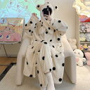 もこもこふわふわ 可愛い パジャマ レディース 部屋着 上下セット 秋冬 韓国新品 ルームウェア ワンピース キッズ パジャマ ルームウェア セットアップ 裏起...
