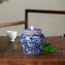 茶保管磁器茶筒ジンジャージャー多用途エレガントな茶缶缶