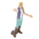現実的な女性農家の人々の置物モデルアクションフィギュア子供のおもちゃギフト#1