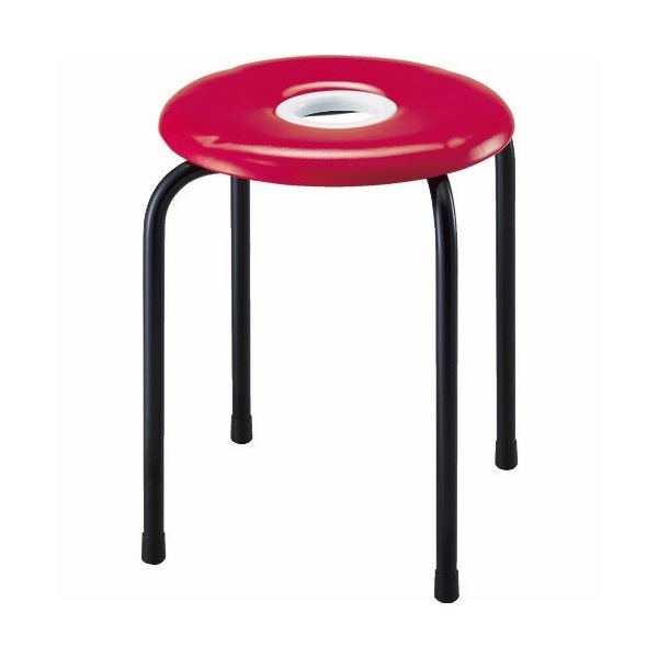 トラスコ中山ドーナツイス φ320x高さ420mm レッド