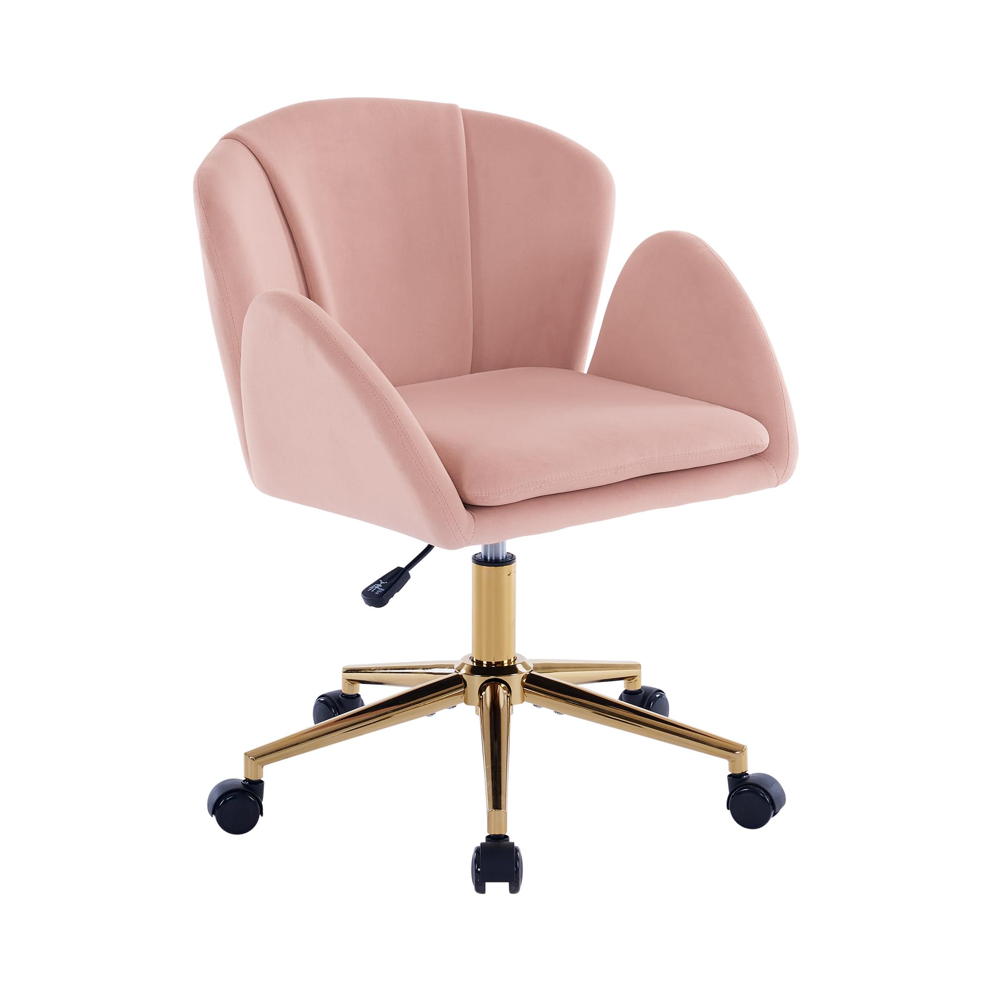 【目玉 ピンク デスクチェア 在宅ワーク チェア 椅子 いす おしゃれ 疲れにくい オフィス オトナかわいい シンプル 回転 昇降 肘あり 背もたれあり モダン 人気 北欧 シンプル(3)