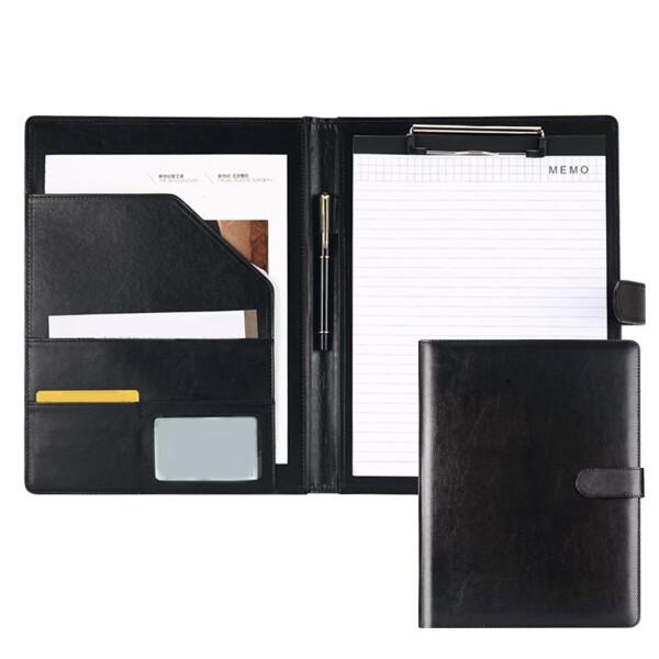 まちの波 クリップボードフォルダ 2つ折り PU A4 クリップボード A4書類フォルダー オフィス用品