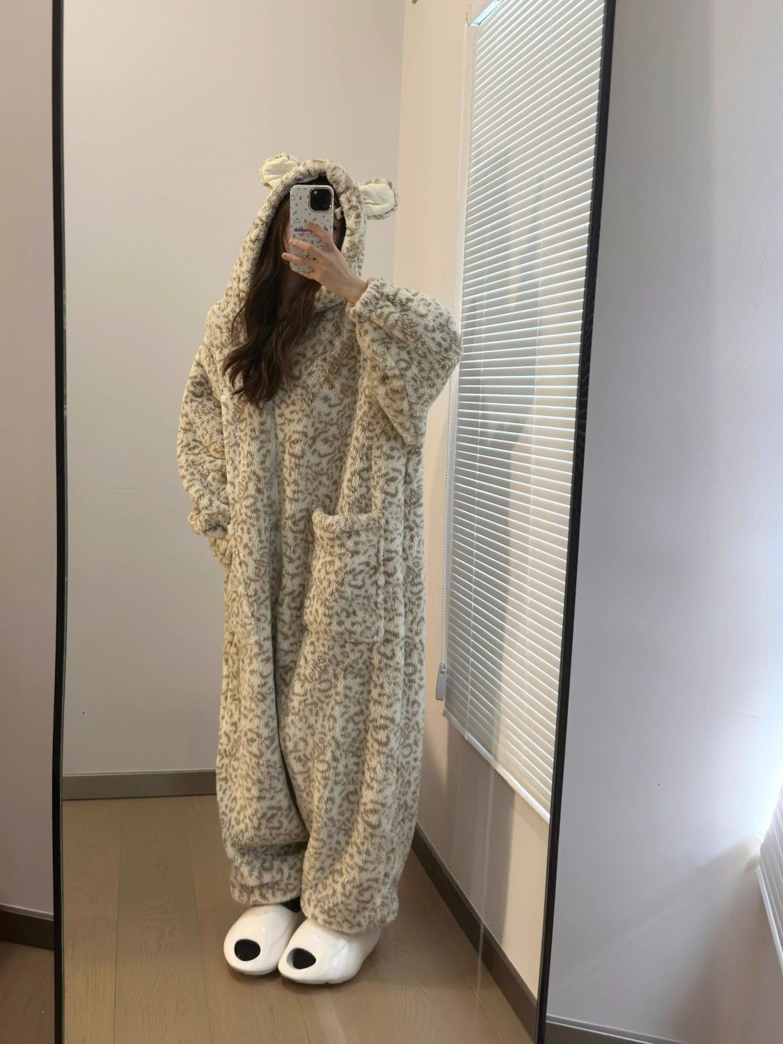あったかルームウェア 韓国系ins風冬パジャマ着あつさを増すかわいい学生宿舎オーバレイ可能ジャンパー着ルームウェア