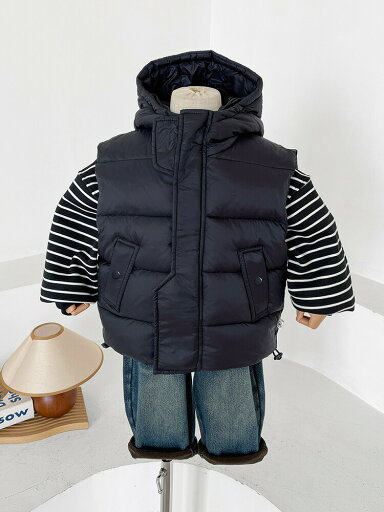 2024冬の新作子供服子供服韓国版連帽綿ベスト男女子供にぴったり ほおんカン肩潮 2024冬の新作子供服子供服韓国版連帽綿ベスト男女子供にぴったり ほおんカン肩潮