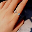 女性のための合金シルバーカラー調整可能なクロスリング女の子はオープンリングを愛するクロスクリスチャンリング誕生日プレゼントジュエリー