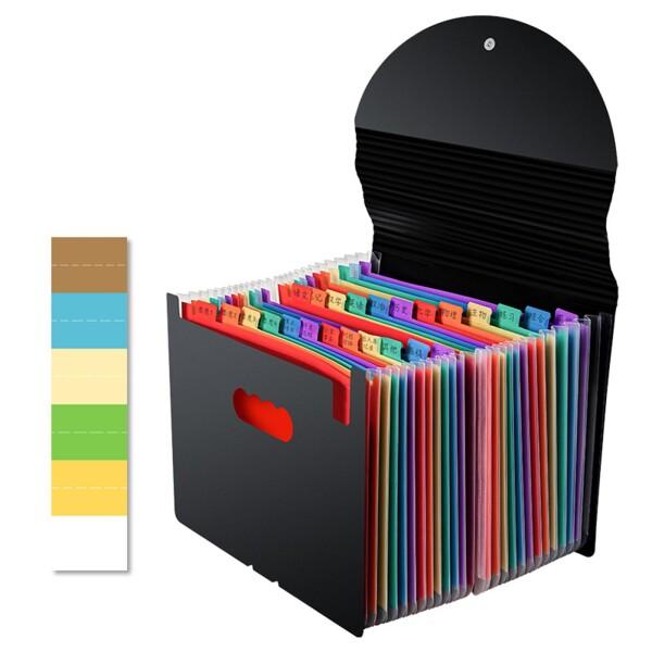 ドキュメントスタンド A4 ドキュメントファイル 12ポケット アコーディオンファイル 書類収納ボ