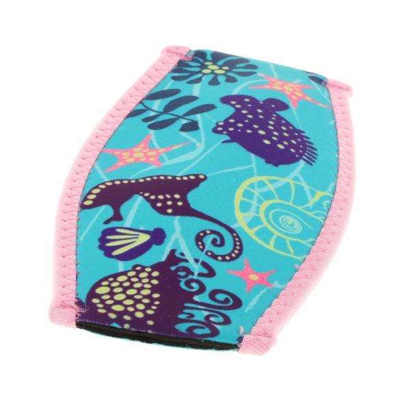 ダイビングマスクストラップカバー ソフト保護 シュノーケリング 水泳 ウォータースポーツ用 ブルー