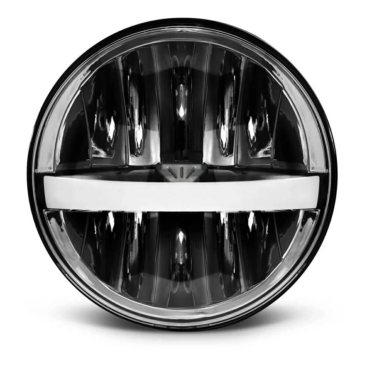 5.75インチLEDヘッドライト車検対応 12V/24V汎用 デイタイムランプ 切り替え 50ワットLEDヘッドライト 車検対応 3つのライトモード に適合ジープ/オートバイ/ハーレー