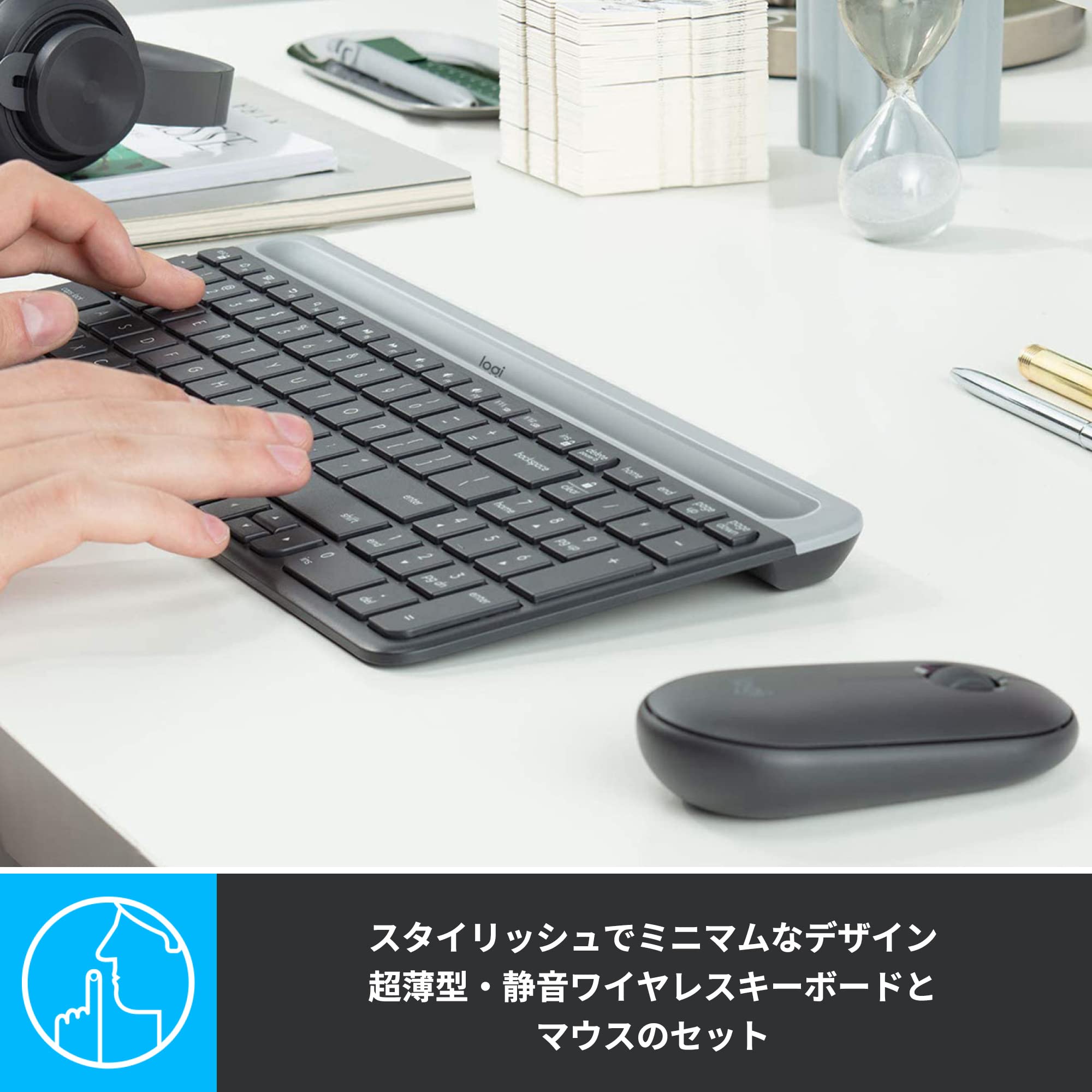 【中古】【非常に良い】ロジクール ワイヤレスマウス キーボード セット 無線 ワイヤレスコンボ MK270 [ M185 + K270 ] i8my1cf