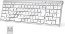 キーボード ワイヤレスキーボード 無線 2.4GHz(レシーバー付属) テンキー付き USB充電式 日本語JIS配列 薄型 コンパクト 静音 軽量 パンタグラフ メディア機能 パソコン デスクトップ PC用 ラップトップ Windows対応 日本語説明書 ブラック