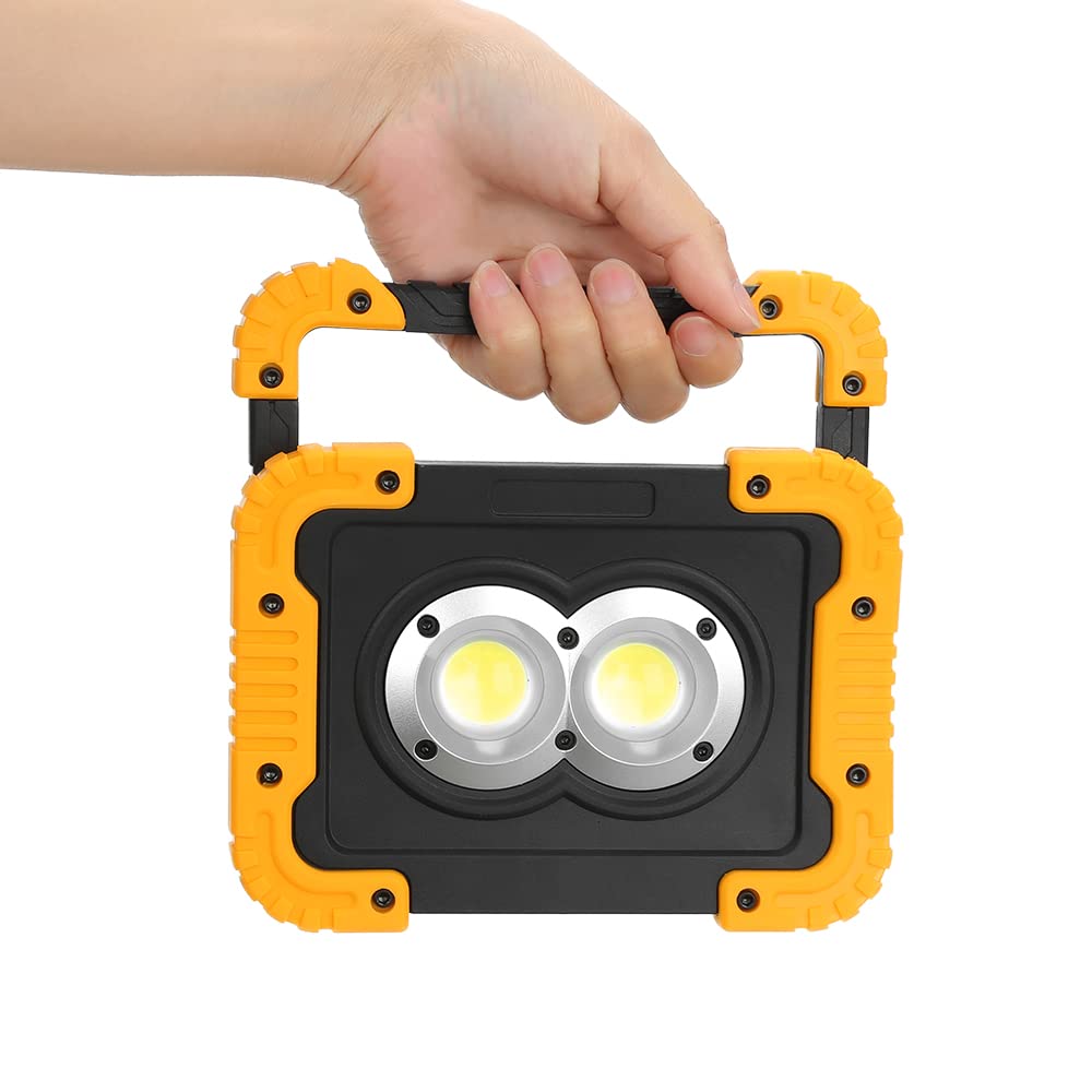 LED投光器 屋外用 充電式 防水 LED作業灯 投光器 ランタン LED投光器 充電式 マグネット 大容量モバイルバッテリー 3つの点灯モード IP44 防水 折り畳み式 コンパクト アウトドア キャンプ 山登り 夜釣り 防災 停電 緊急照明 地震対策 夜間工事『 PSE認証』