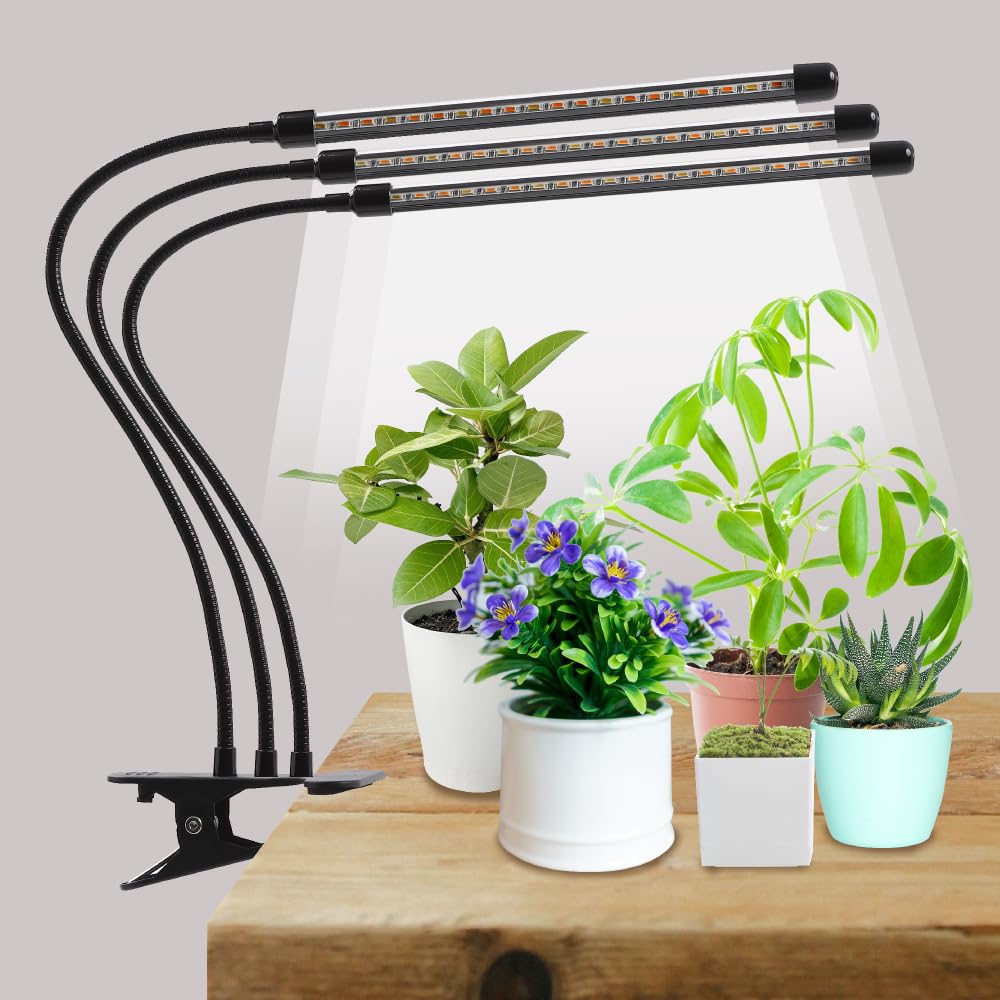 ライト led ブラック クリップ 植物用ライト 観葉植物 多肉植物 室内栽培 水槽 ライト 360度アーム 調..