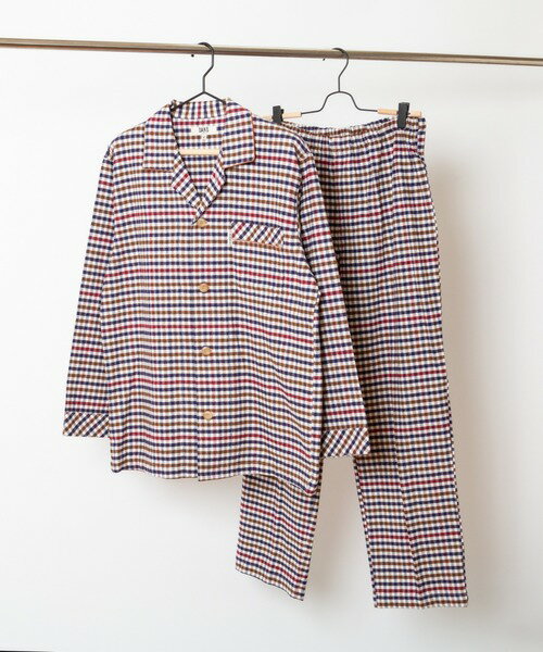 パジャマ 「DAKS」ネルチェック パジャマ メンズ