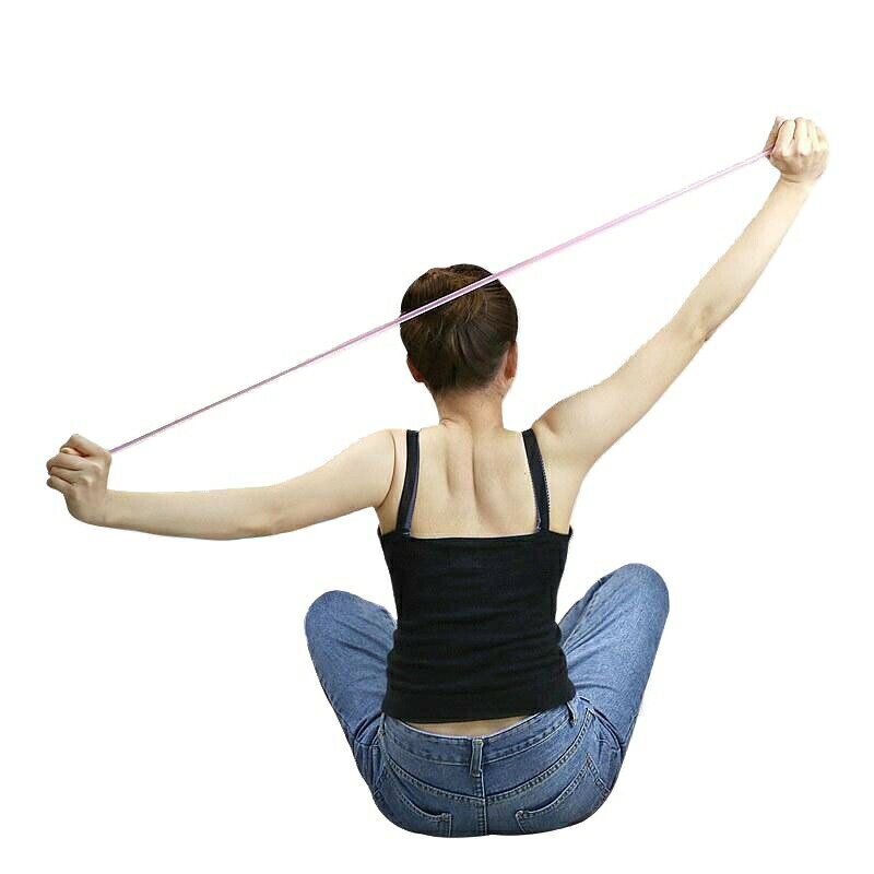 トレーニングチューブ ストレッチ 引き締め 筋トレ ダイエット ヨガ リハビリ 伸びる コンパクト 省ス..