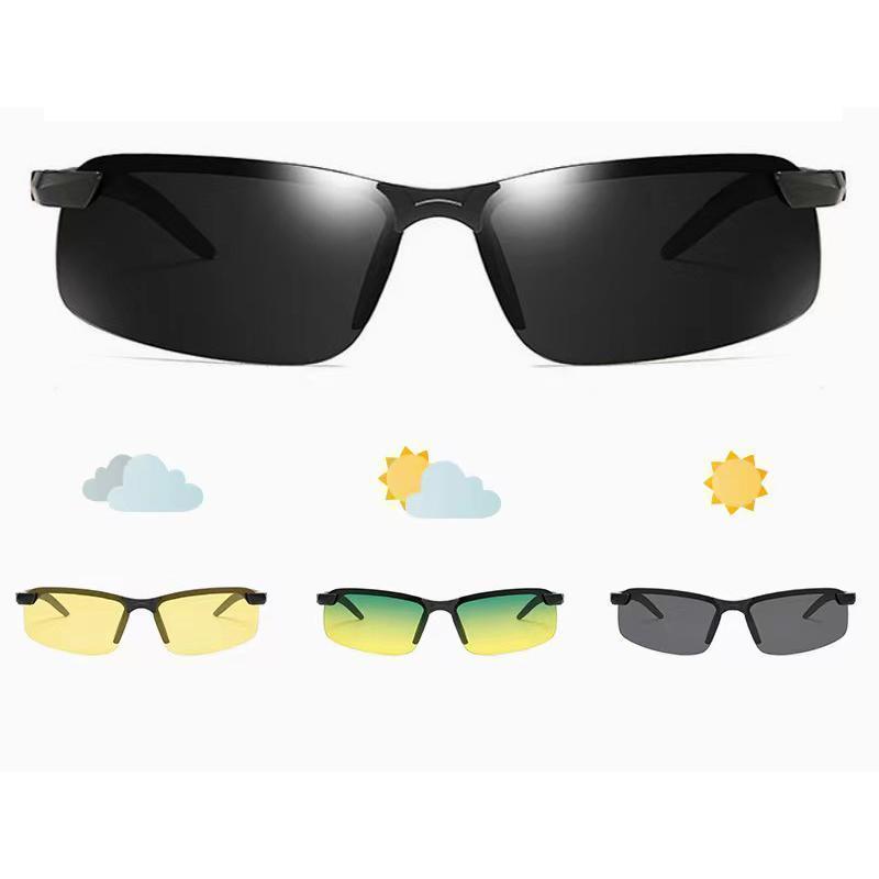 サングラス メンズ 偏光 スポーツサングラス ドライブ 紫外線対策 昼夜両用 昼用 夜用 ナイトビジョン ..