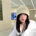 期間限定 秋冬アンゴラ長いウサギの毛ニット帽子女性韓国版毛糸帽子欧米ファッション暖かいカバー帽子