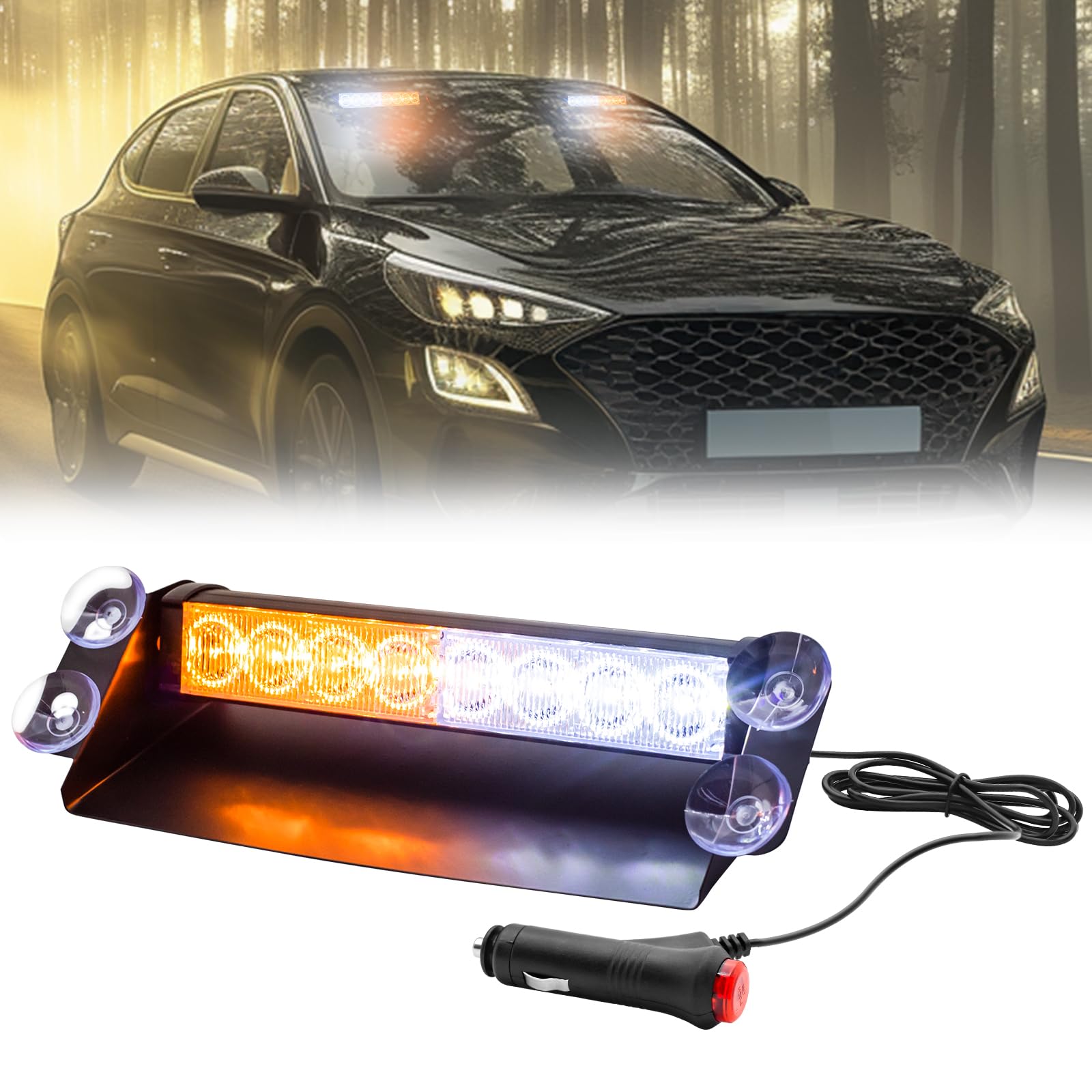 ストロボライト 12V 青・赤 2色 3つモード 警告灯 点滅 危険警告 追突防止 緊急 信号ライト 防水 耐衝撃 トレーラー デコトラ グリルマーカー フラッシュランプ 非常灯 1個