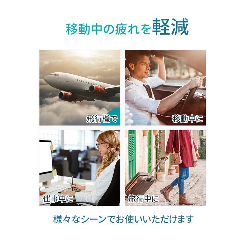 ネックピロー 飛行機 車 低反発 エアー 首枕 旅行用 枕 コンパクト トラベル ポンプ式 ネッククッション U字 移動 デスクワーク 休憩