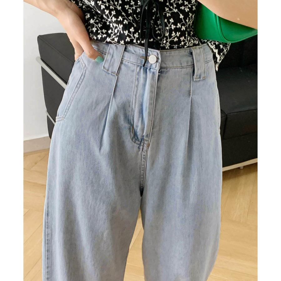 ワイド デニムパンツ レディース 韓国